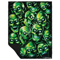 Fashion Skull Pile Fleece Throw Blanket Halloween | Skull Pile