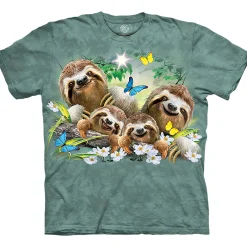 Best Sloth Family Selfie Classic Cotton T-Shirt T-Shirt | Wild Animals