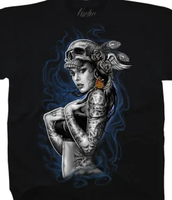 Clearance Smoke Tattoo Black T-Shirt T-Shirt | Luctus