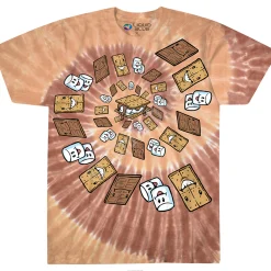 Clearance Smores Spiral Tie-Dye T-Shirt T-Shirt | Food