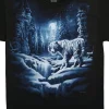 Sale Snow Tiger Black T-Shirt T-Shirt | Tigers