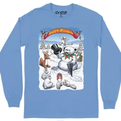 New Snowman Bear Long Sleeve T-Shirt Long Sleeve | Snowman Bear