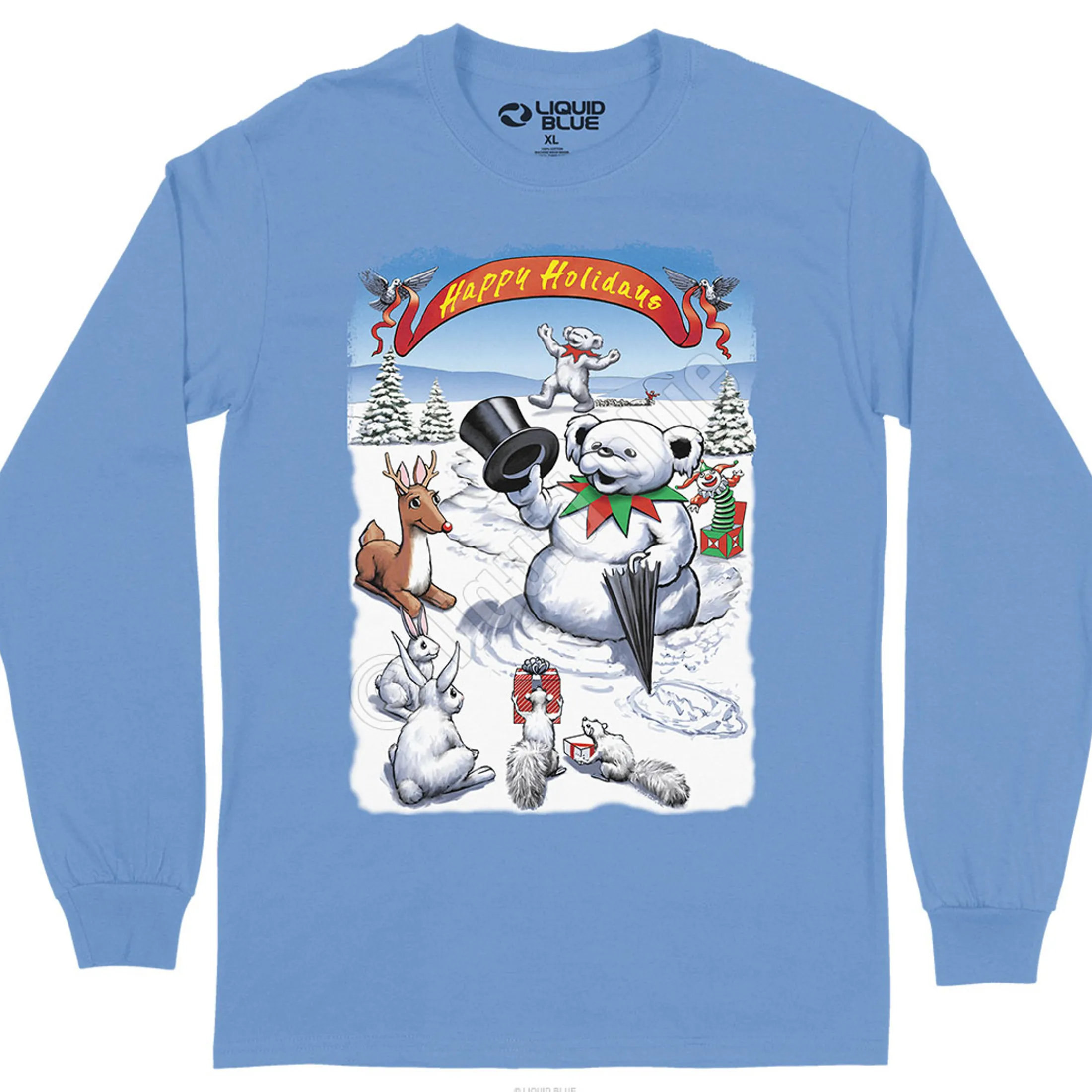 New Snowman Bear Long Sleeve T-Shirt Long Sleeve | Snowman Bear