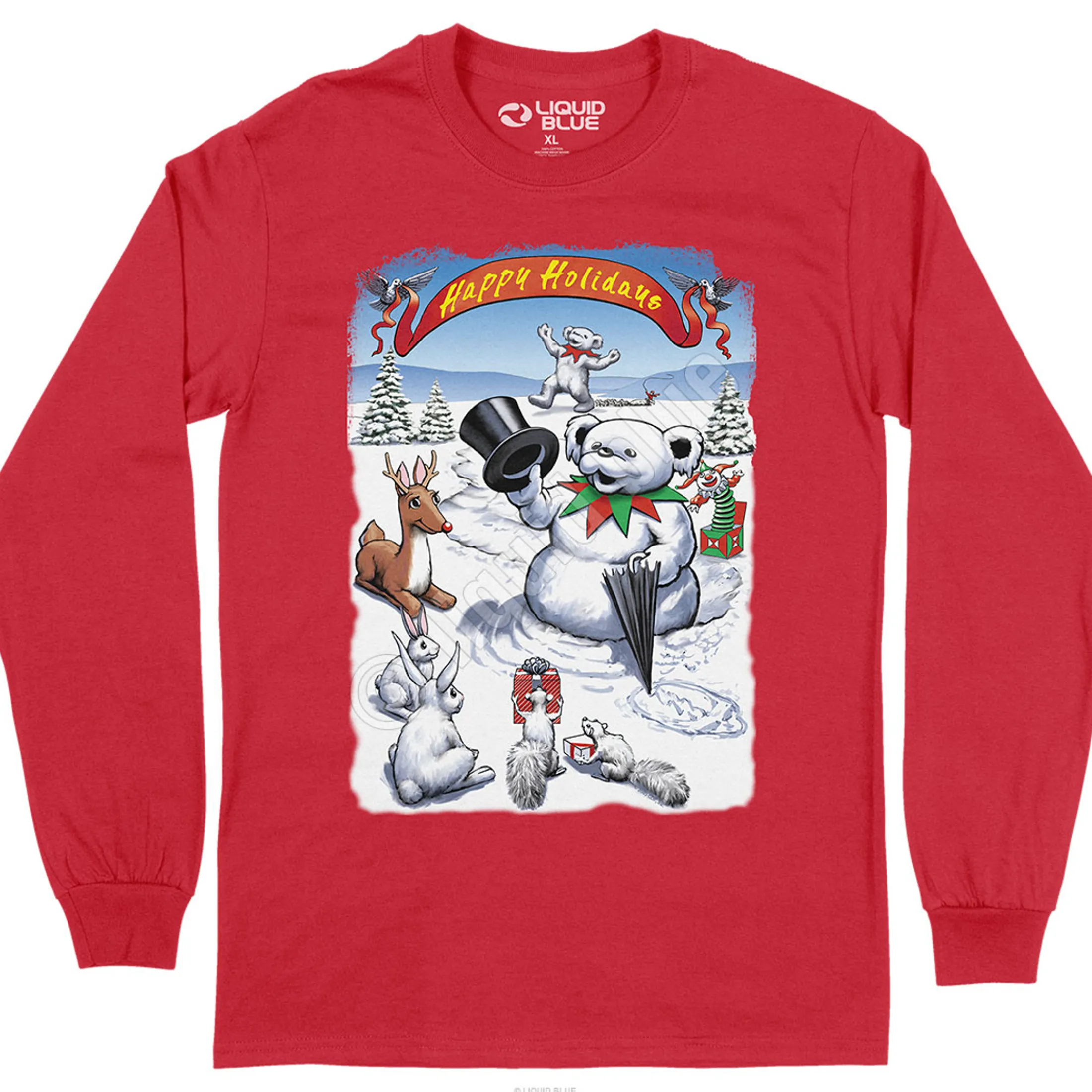 New Snowman Bear Long Sleeve T-Shirt Long Sleeve | Snowman Bear