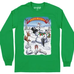 New Snowman Bear Long Sleeve T-Shirt Long Sleeve | Snowman Bear