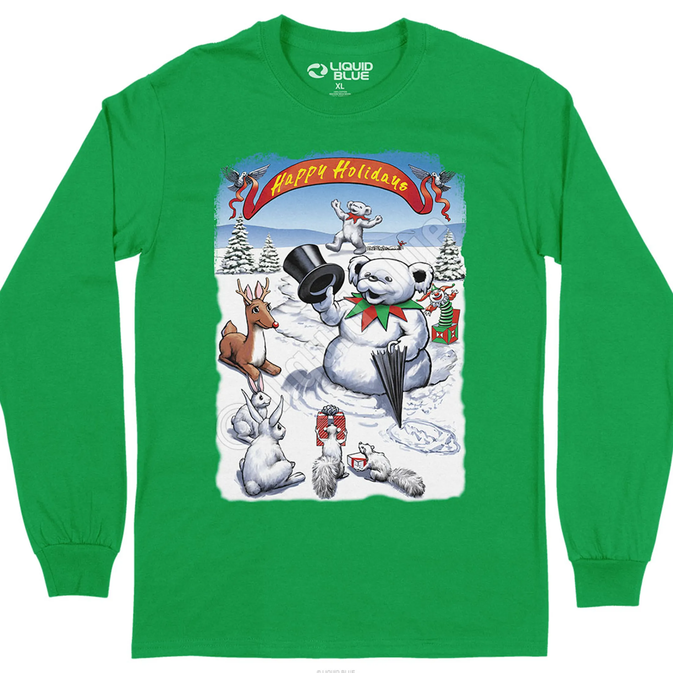 New Snowman Bear Long Sleeve T-Shirt Long Sleeve | Snowman Bear