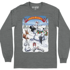 New Snowman Bear Long Sleeve T-Shirt Long Sleeve | Snowman Bear
