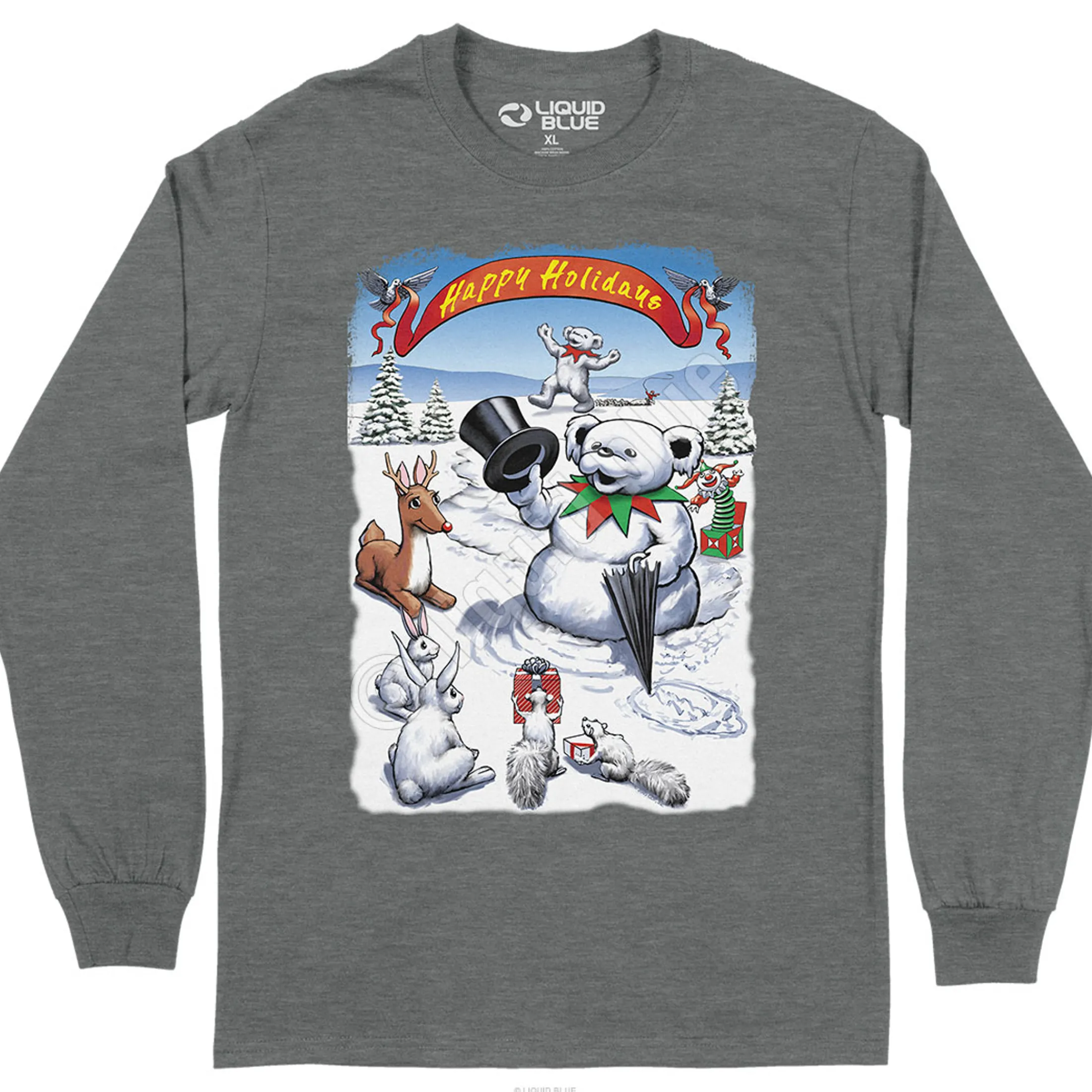 New Snowman Bear Long Sleeve T-Shirt Long Sleeve | Snowman Bear