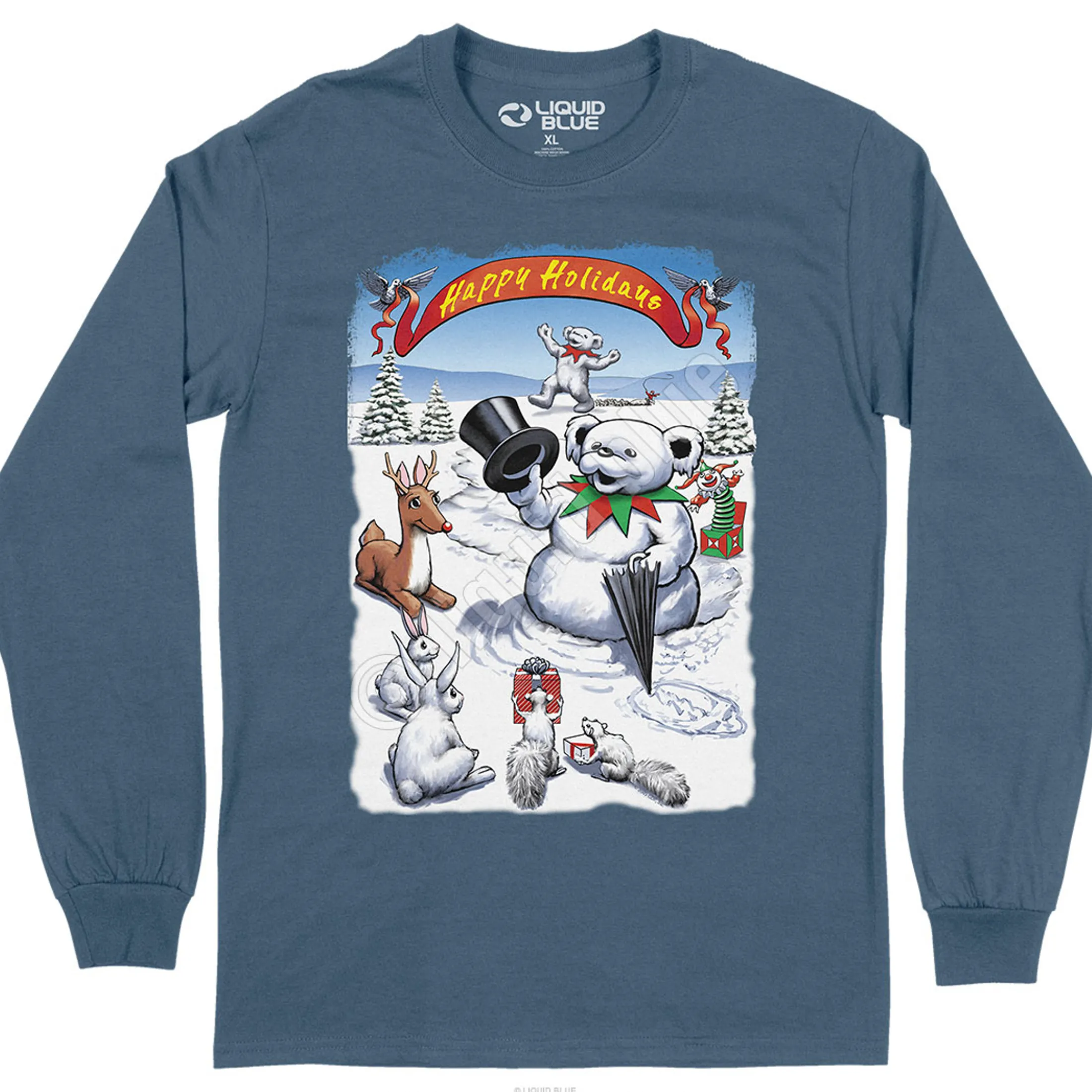 New Snowman Bear Long Sleeve T-Shirt Long Sleeve | Snowman Bear