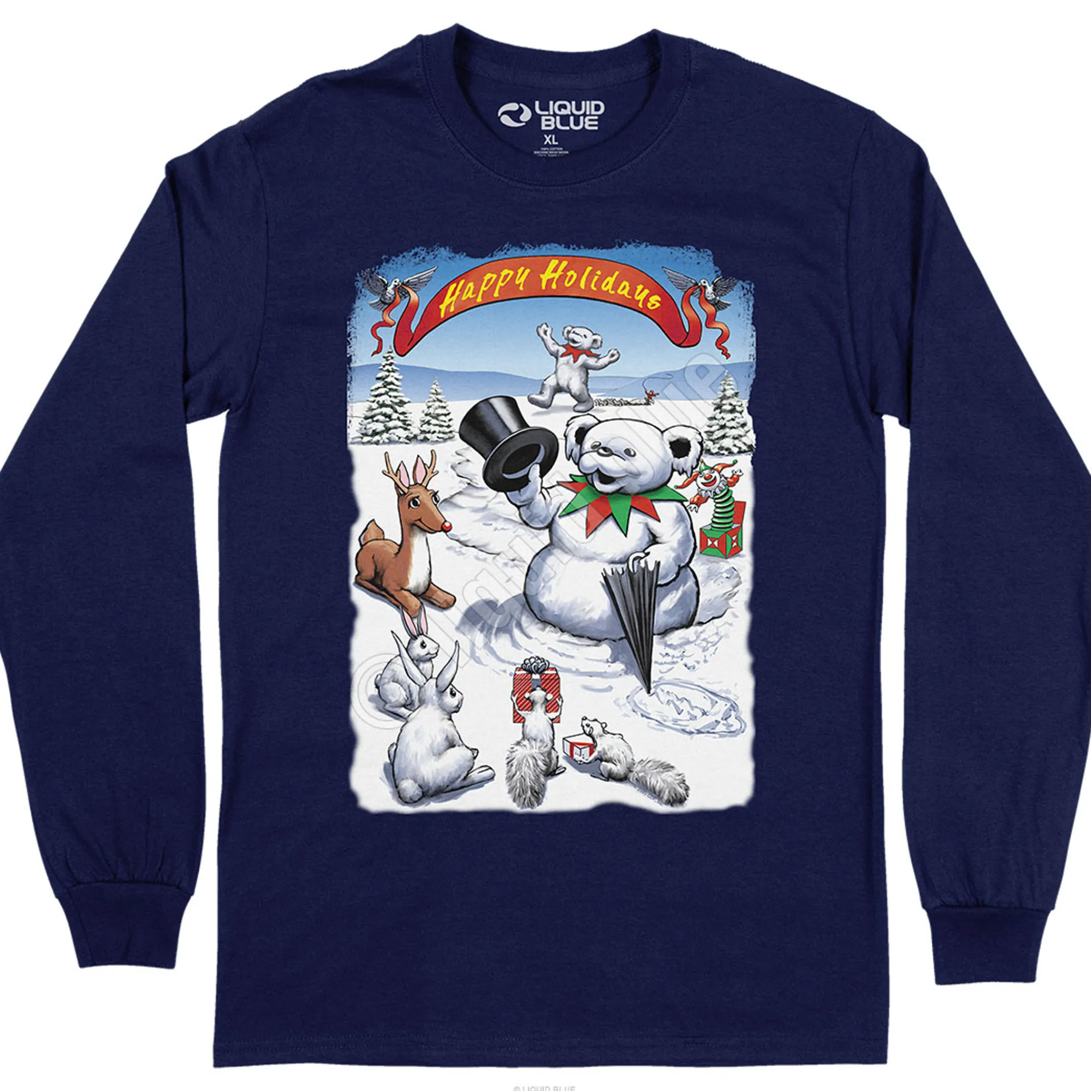 New Snowman Bear Long Sleeve T-Shirt Long Sleeve | Snowman Bear