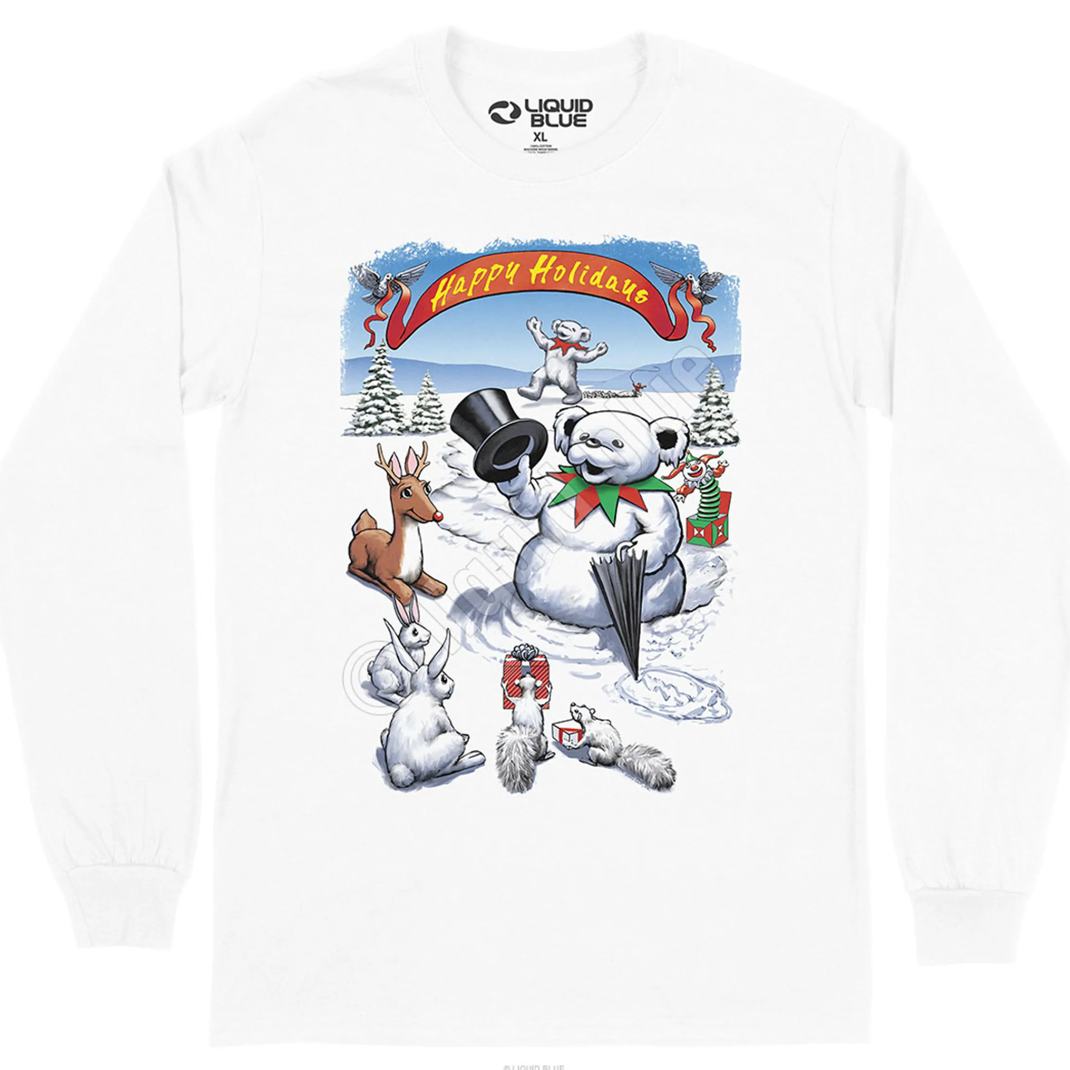New Snowman Bear Long Sleeve T-Shirt Long Sleeve | Snowman Bear