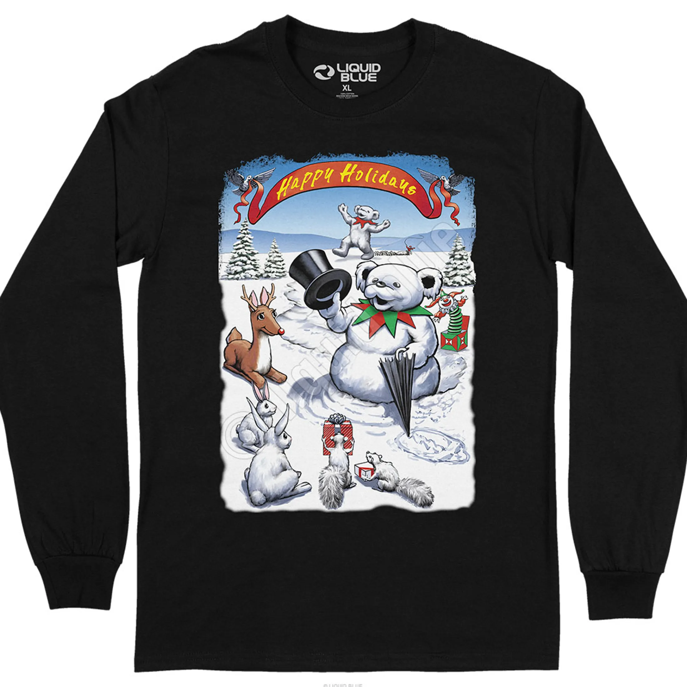 New Snowman Bear Long Sleeve T-Shirt Long Sleeve | Snowman Bear