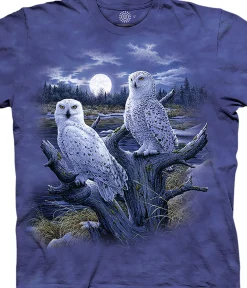 Best Snowy Owls Classic Cotton T-Shirt T-Shirt | Birds