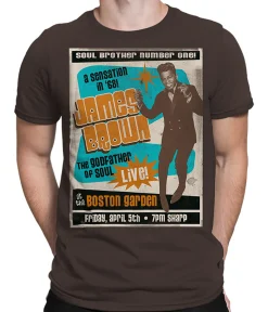 Sale Soul Brother No. 1 Brown Athletic T-Shirt Athletic T-Shirt | James Brown