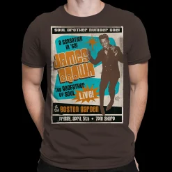 Sale Soul Brother No. 1 Brown Athletic T-Shirt Athletic T-Shirt | James Brown