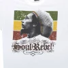 Best Soul Rebel White T-Shirt T-Shirt | Rastafari Art