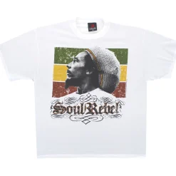 Best Soul Rebel White T-Shirt T-Shirt | Rastafari Art