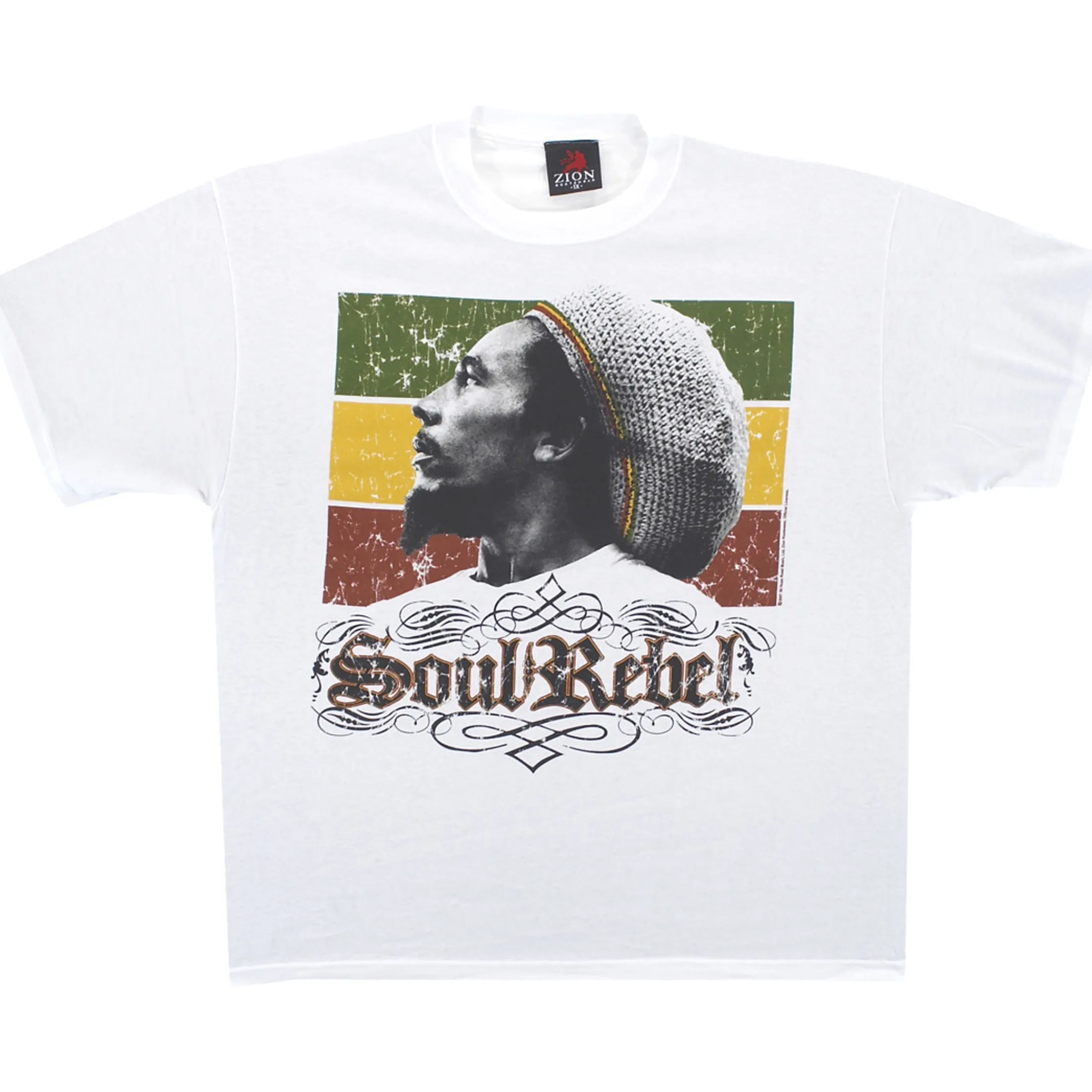 Best Soul Rebel White T-Shirt T-Shirt | Rastafari Art