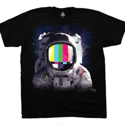 Hot Space Station Black T-Shirt T-Shirt | Space