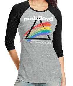 Sale Spectrum Splash Womens Raglan Heather Grey T-Shirt Pink Floyd