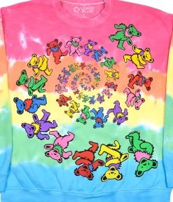 Clearance Spiral Bears Tie-Dye Sweatshirt Sweatshirt | Grateful Dead