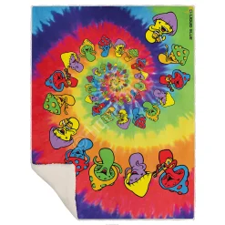 Fashion Spiral Shrooms Fleece Throw Blanket Light Fantasy