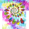 Best Spiral Shrooms Tie-Dye T-Shirt T-Shirt | Light Fantasy