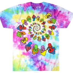 Best Spiral Shrooms Tie-Dye T-Shirt T-Shirt | Light Fantasy