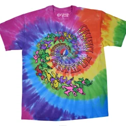 Sale Spiral Trippy Bears Tie-Dye T-Shirt T-Shirt | Grateful Dead