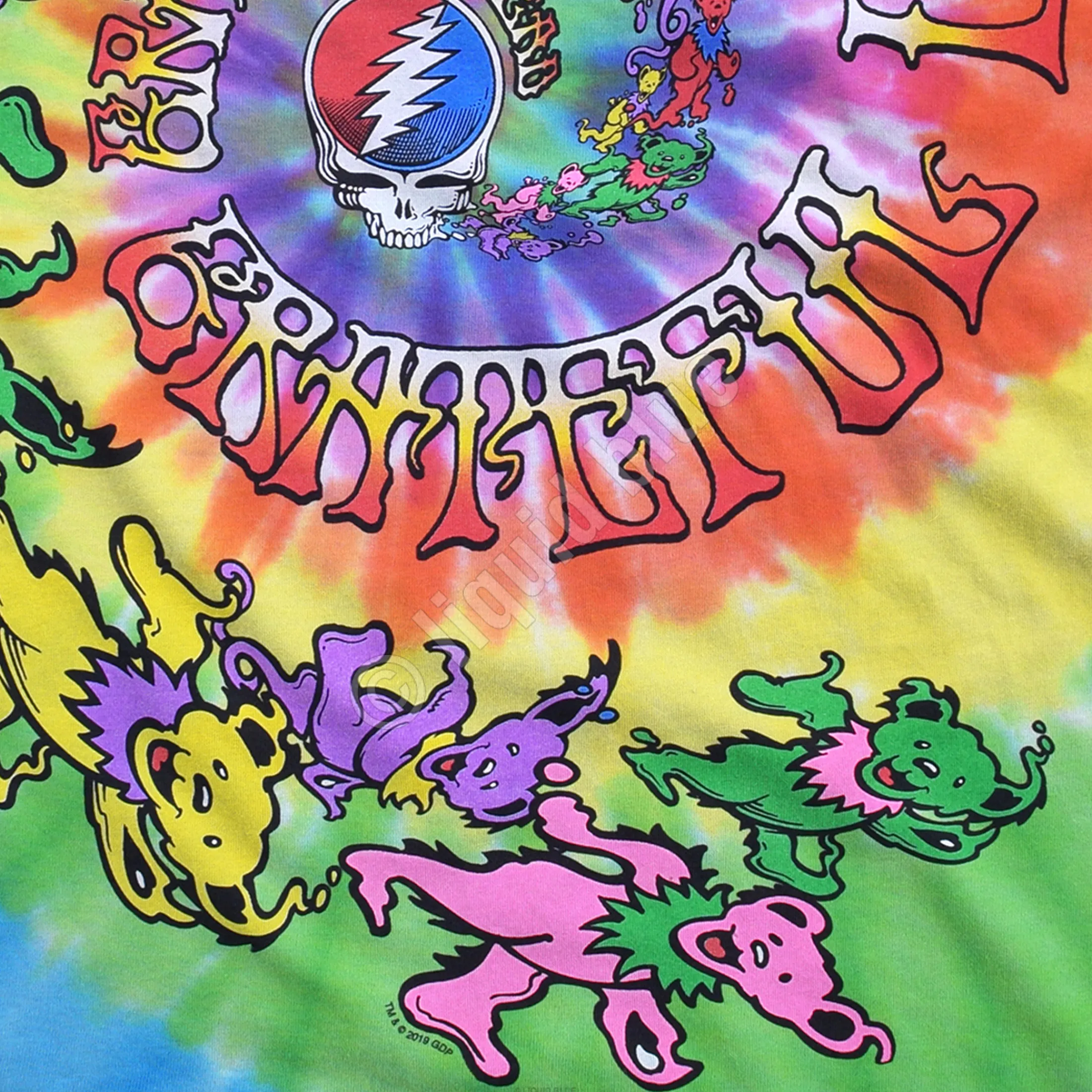 Sale Spiral Trippy Bears Tie-Dye T-Shirt T-Shirt | Grateful Dead