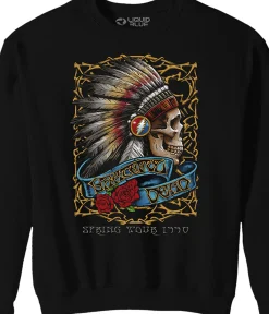 Online Spring Tour '90 Black Sweatshirt Sweatshirt | Grateful Dead