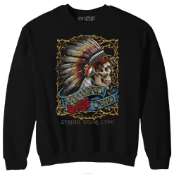 Online Spring Tour '90 Black Sweatshirt Sweatshirt | Grateful Dead