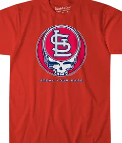 Fashion St. Louis Cardinals Steal Your Base Red Athletic T-Shirt Athletic T-Shirt | St. Louis Cardinals