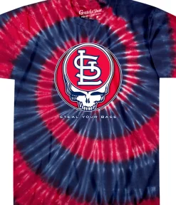 New St. Louis Cardinals Steal Your Base Tie-Dye T-Shirt T-Shirt | St. Louis Cardinals