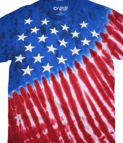Hot Stars And Stripes Tie-Dye T-Shirt T-Shirt | Americana