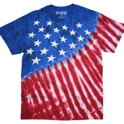 Hot Stars And Stripes Tie-Dye T-Shirt T-Shirt | Americana
