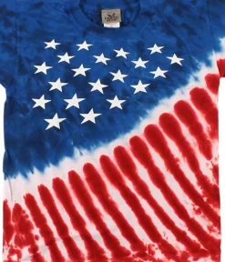 Fashion Stars And Stripes Youth Tie-Dye T-Shirt Kids Youth | Americana