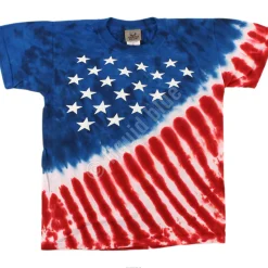 Fashion Stars And Stripes Youth Tie-Dye T-Shirt Kids Youth | Americana