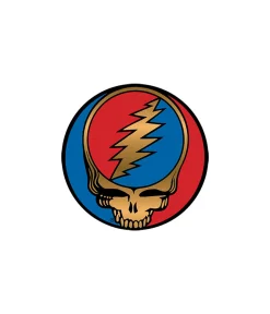 Fashion Steal Your Face 1.5 Inch Metallic Sticker Grateful Dead