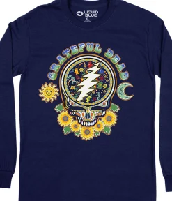 Clearance Steal Your Face Day Of The Dead Long Sleeve T-Shirt Long Sleeve | Grateful Dead