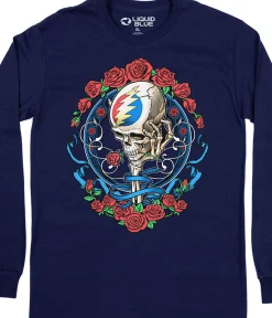 Fashion Steal Your Face Nouveau Long Sleeve T-Shirt Long Sleeve | Grateful Dead