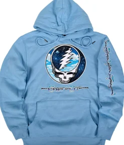 Fashion Steal Your Sky Space Light Blue Sleeve Printed Hoodie Hoodie | Grateful Dead