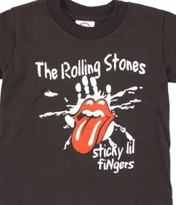 Discount Sticky Lil Fingers Toddler Black T-Shirt Kids Toddler | Rolling Stones