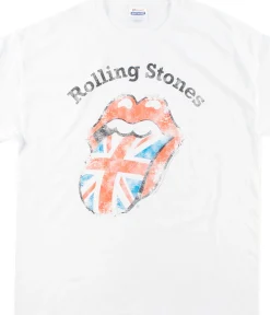 Fashion Stones Union Jack White T-Shirt T-Shirt | Rolling Stones