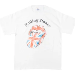 Fashion Stones Union Jack White T-Shirt T-Shirt | Rolling Stones