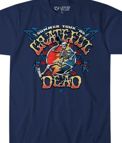 Best Strutting Skelly Navy T-Shirt T-Shirt | Grateful Dead