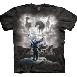 Fashion Summoning The Storm Classic Cotton T-Shirt T-Shirt | Native American