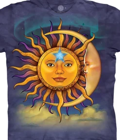 Fashion Sun Moon Classic Cotton T-Shirt T-Shirt | Air & Space