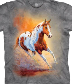 Fashion Sunset Gallop Classic Cotton T-Shirt T-Shirt | Horses