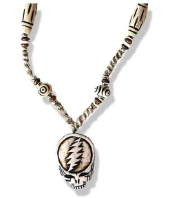Outlet SYF Bone and Hemp Beaded Necklace Jewelry | Grateful Dead